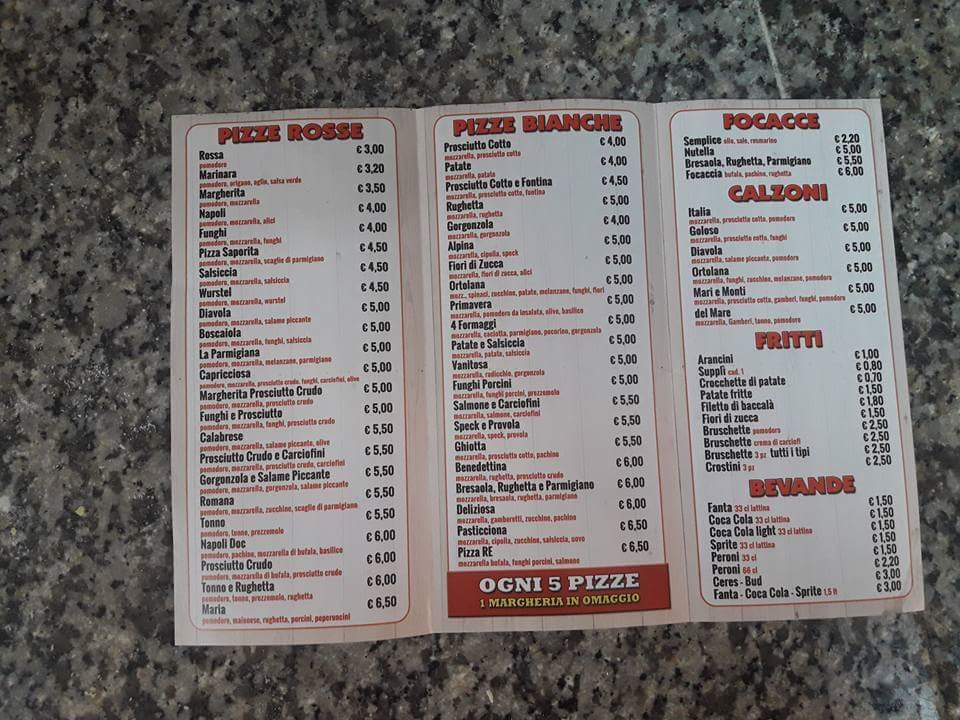 Italian And Turkish Food menu 2