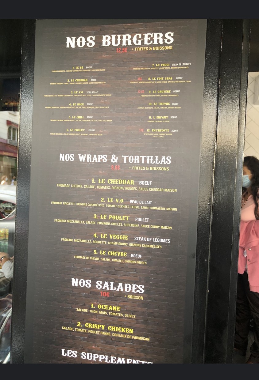 85 Burger menu 5