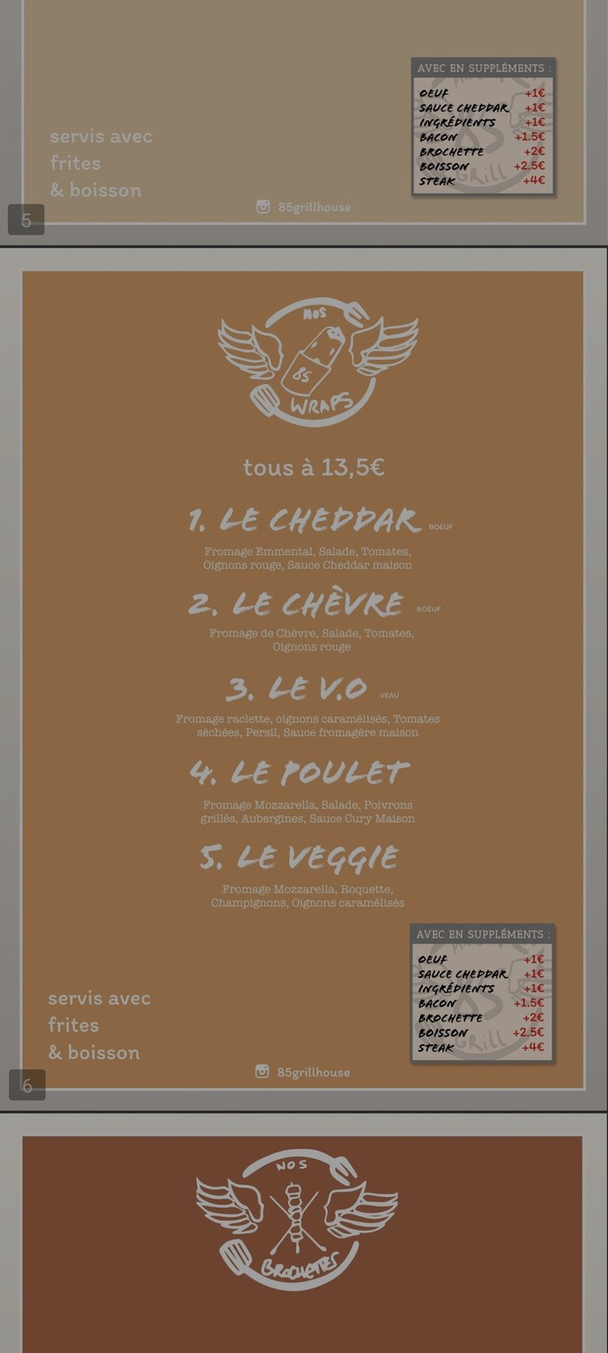 85 Burger menu 6
