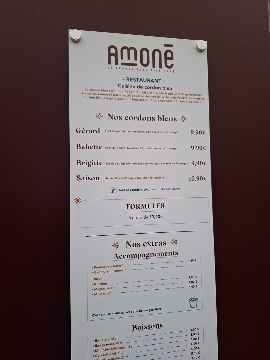 Amonē Levallois menu 1