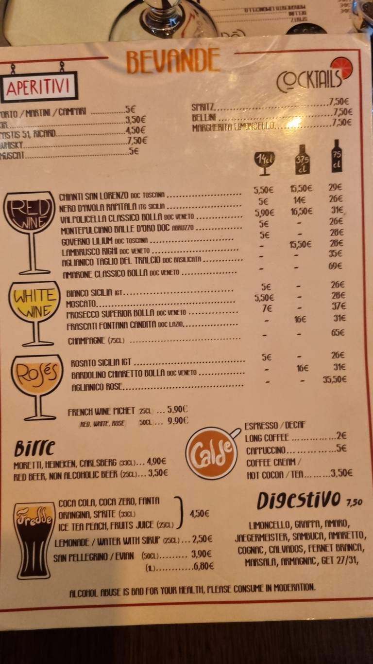 La Focaccia menu 2