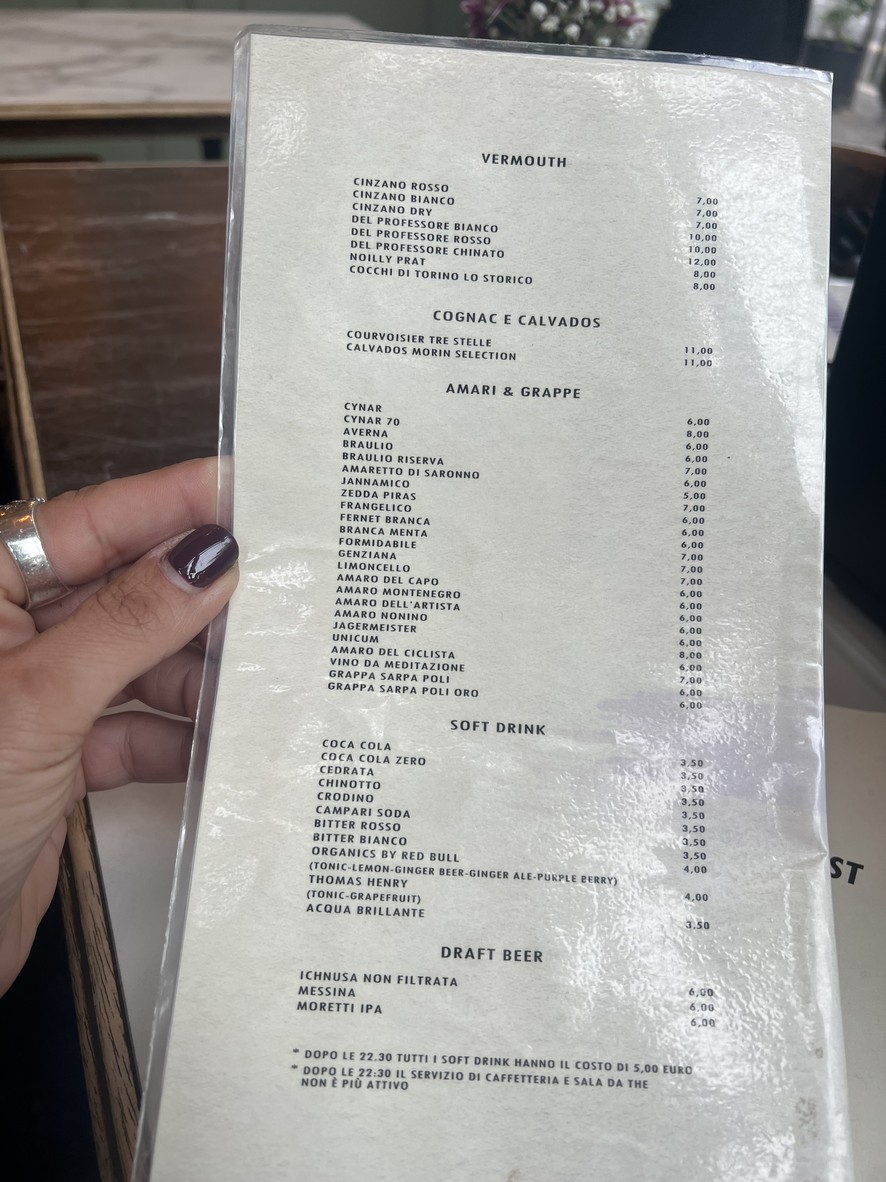 BIFFI menu 2