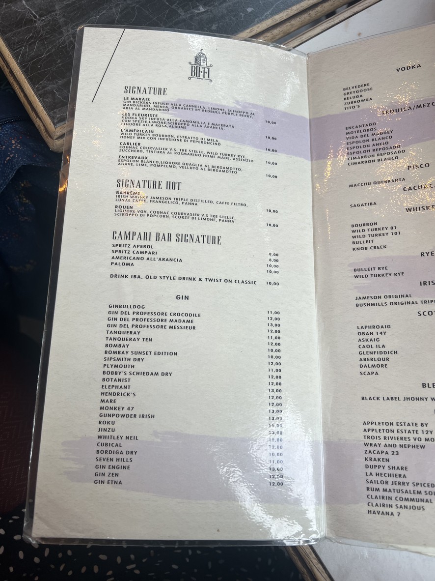 BIFFI menu 3