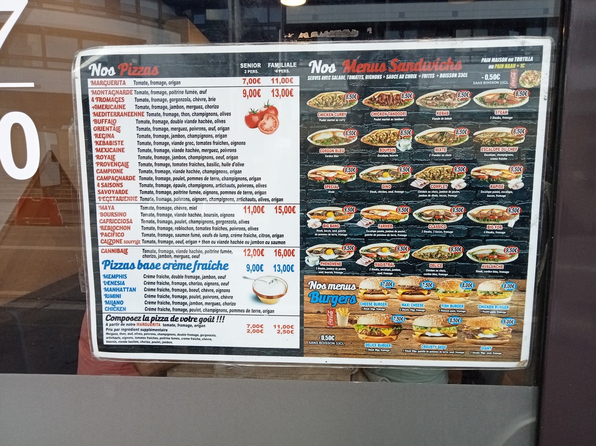 Boissière-Express menu 1