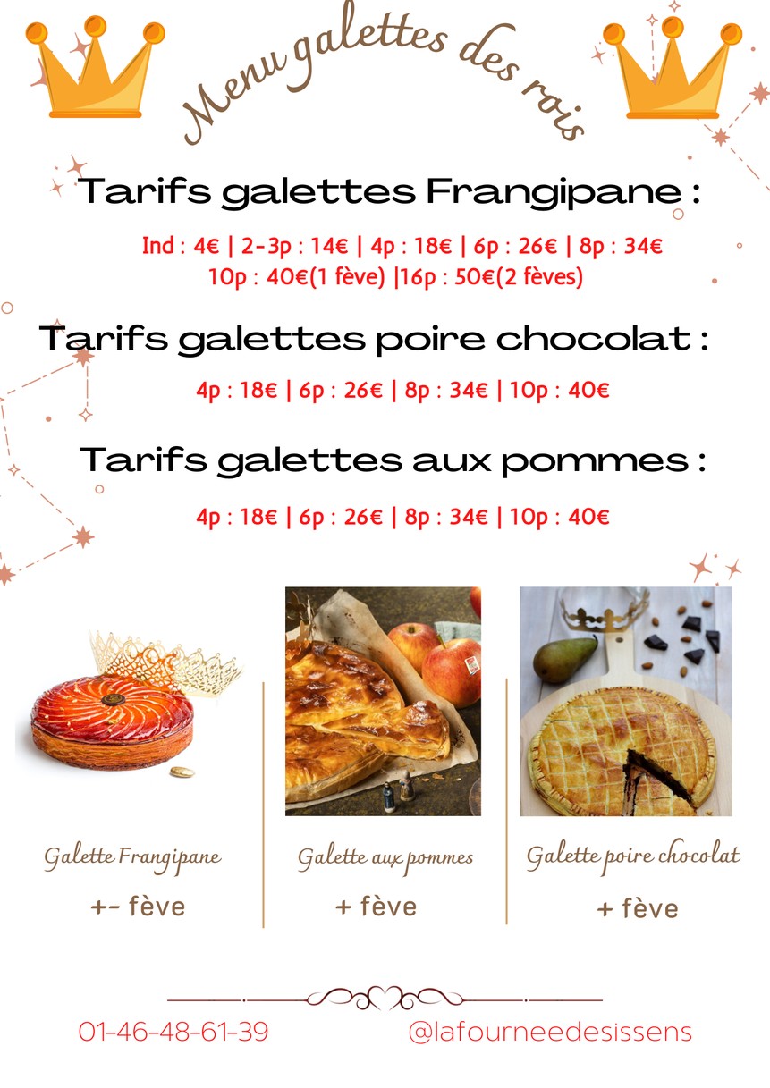 La Fournée des Isséens menu 2