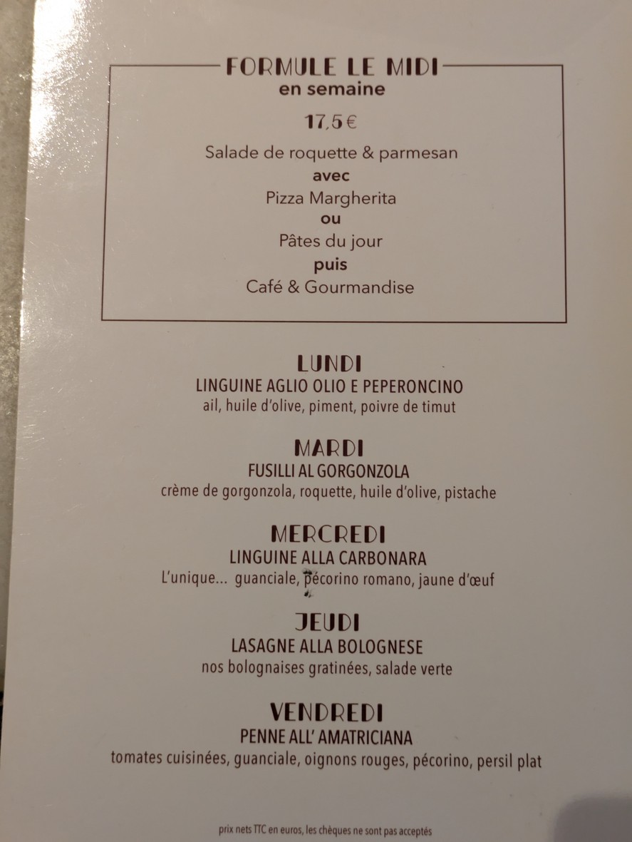 I Grappoli menu 1