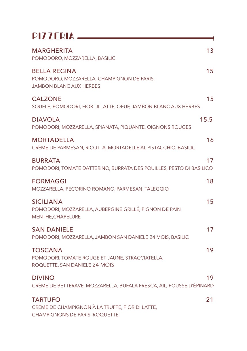 I Grappoli menu 2