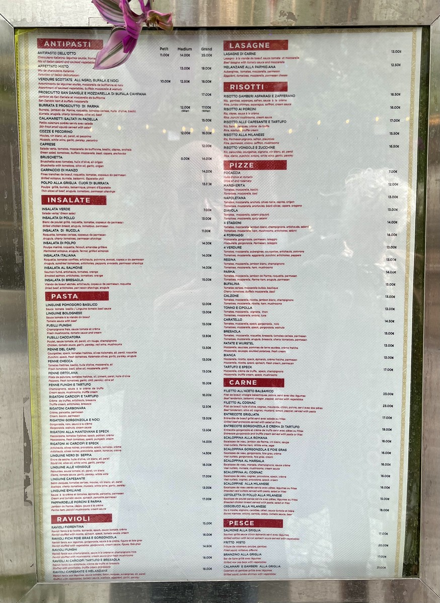 Pizza Caratello menu 1