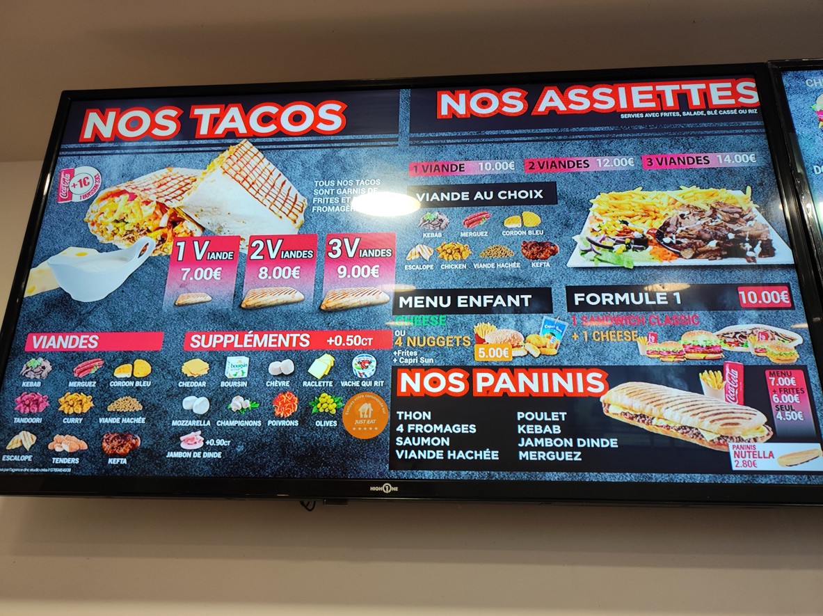 Chicken Rapido menu 1