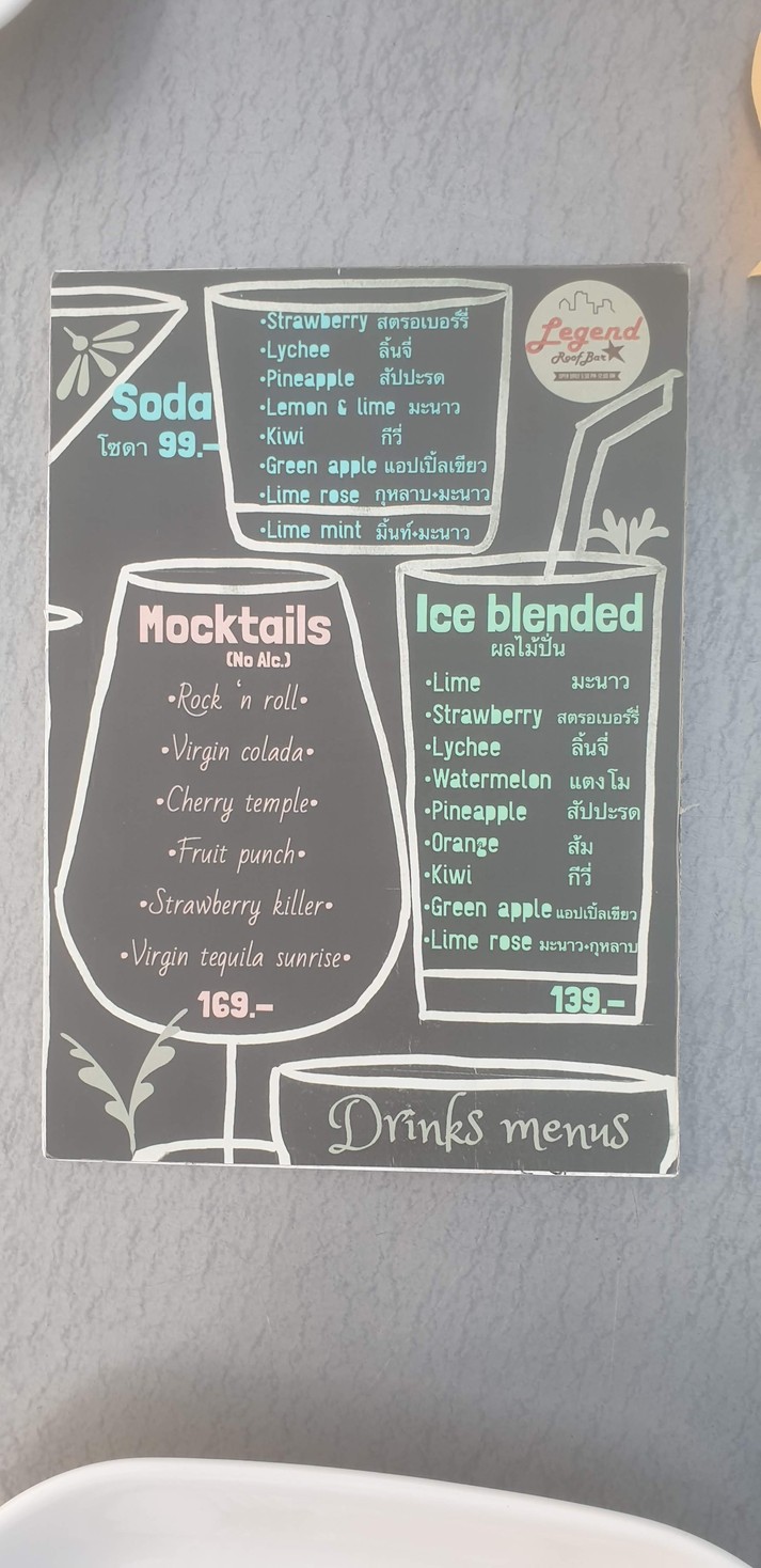 Legend Roof Bar (官方) @Phahonyothin24 menu 2