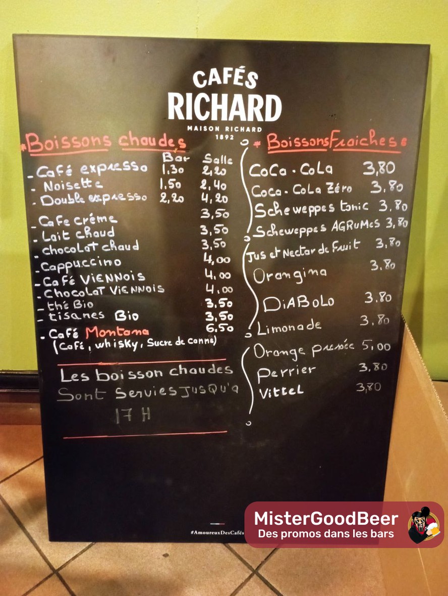 Le montana - Bar Paris 20 menu 2
