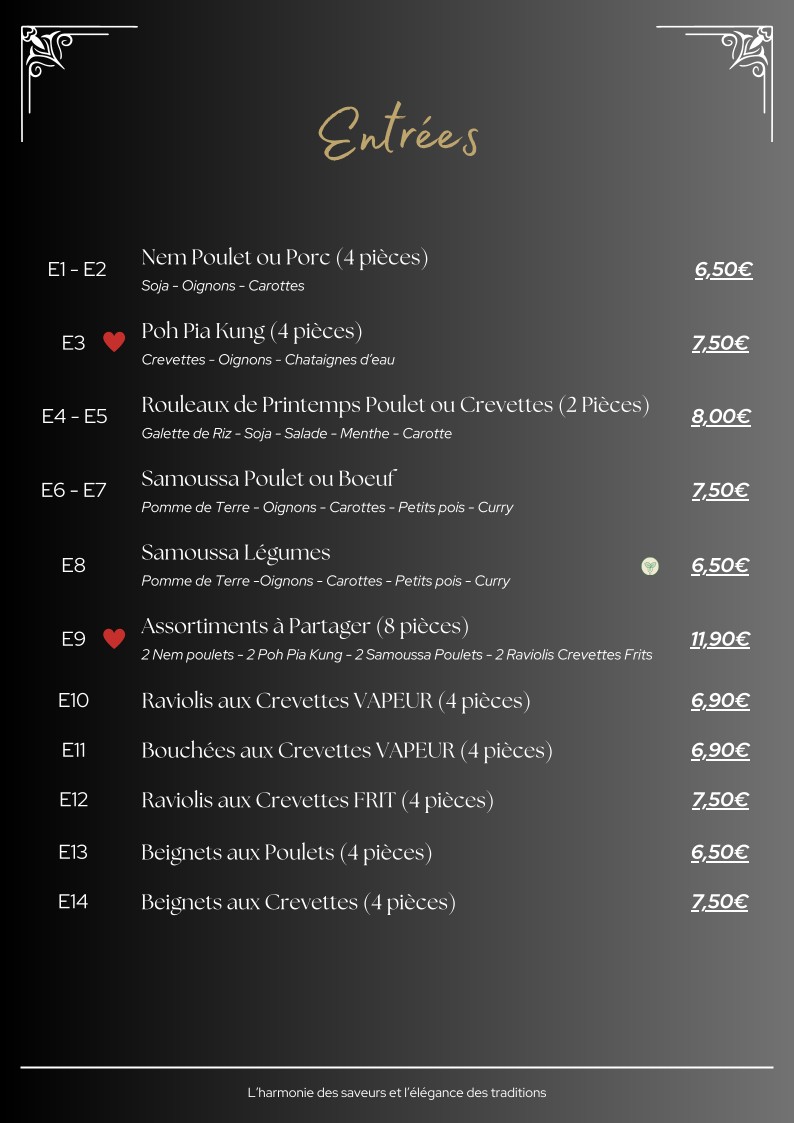 Rajapreuk menu 1
