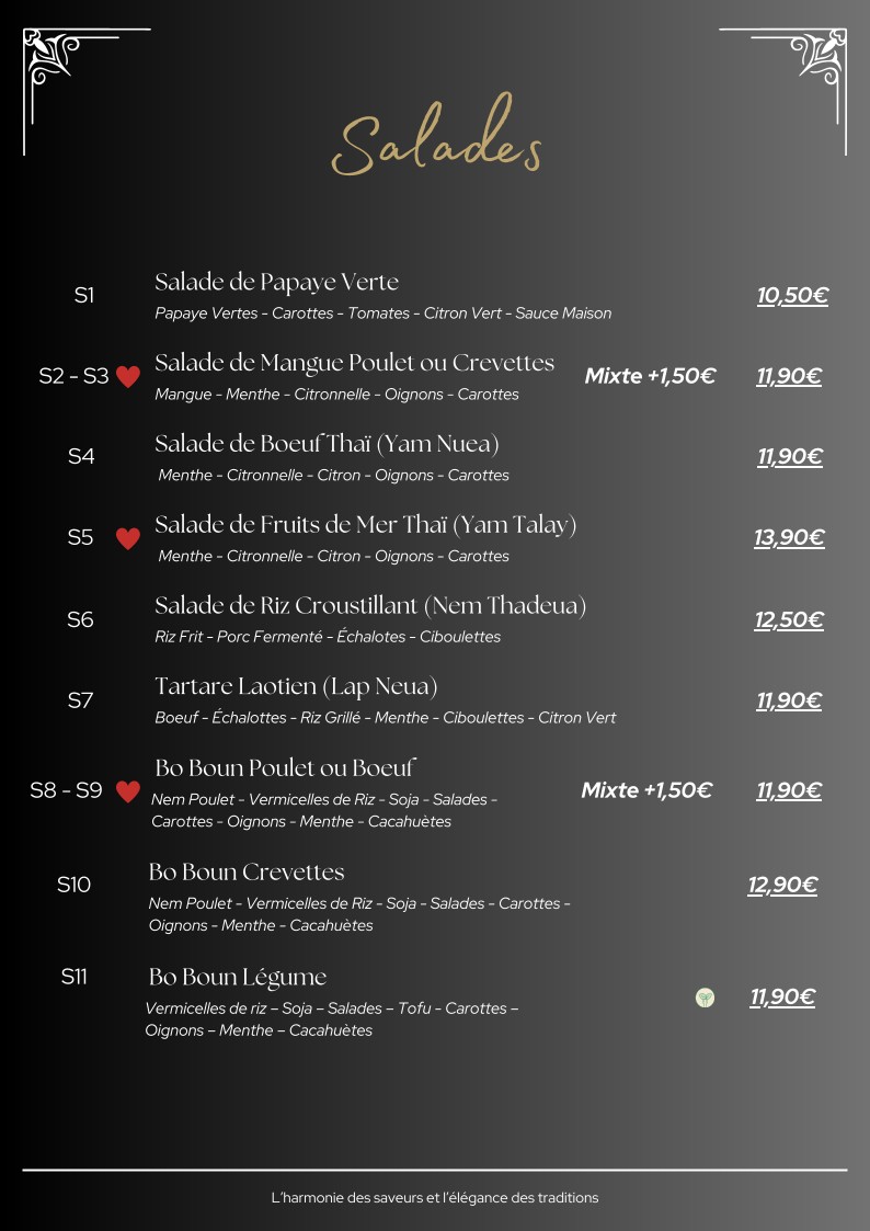Rajapreuk menu 3