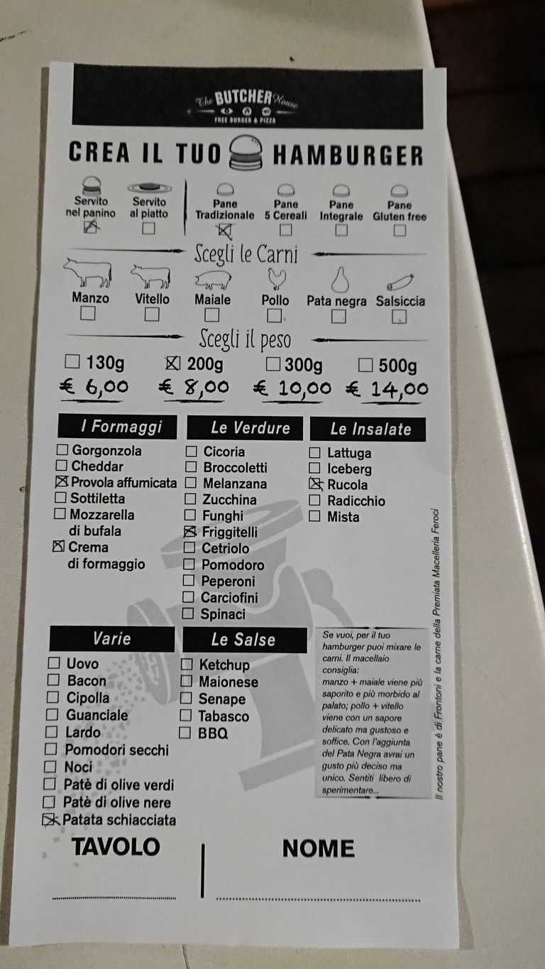 Ristorante The Butcher House menu 2