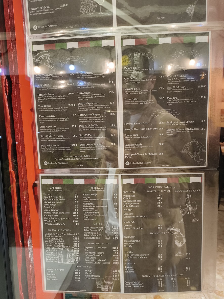 La Piazza 75015 menu 3