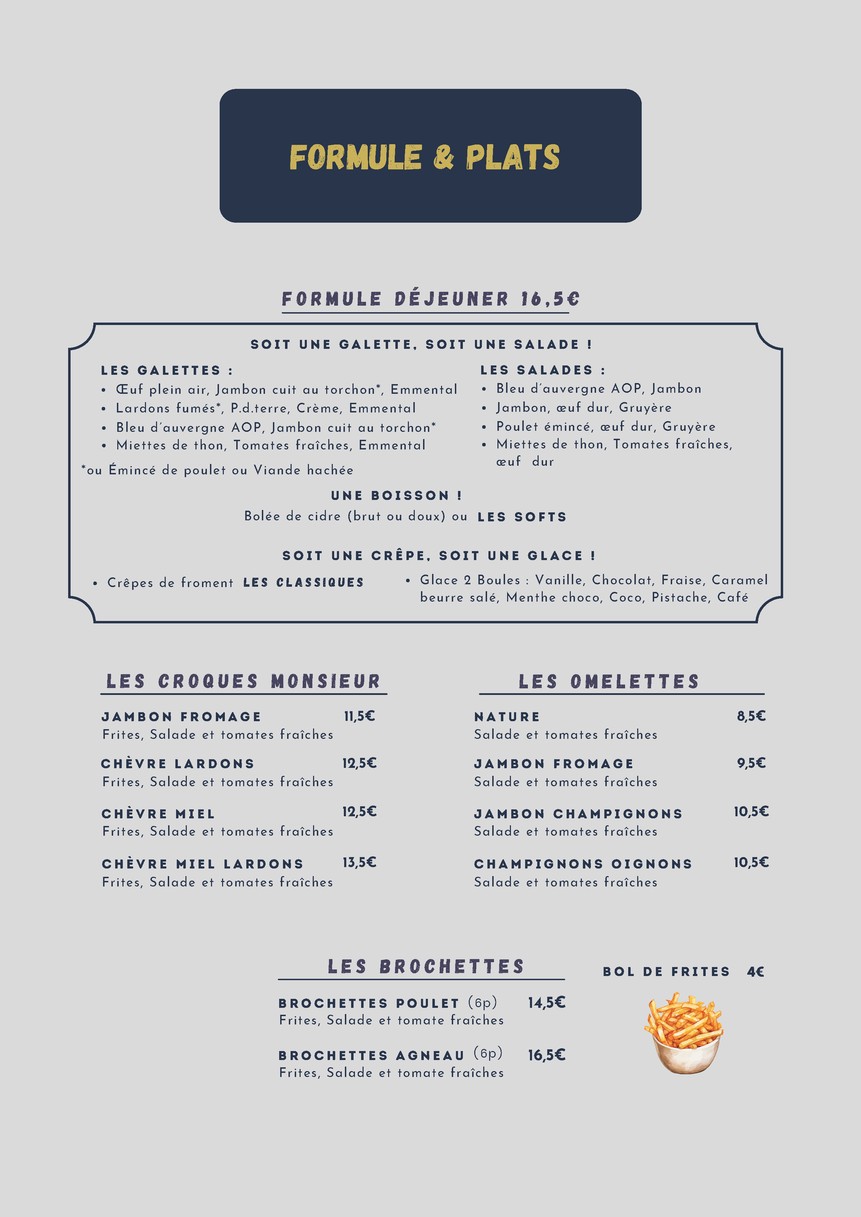 La Crêperie menu 4