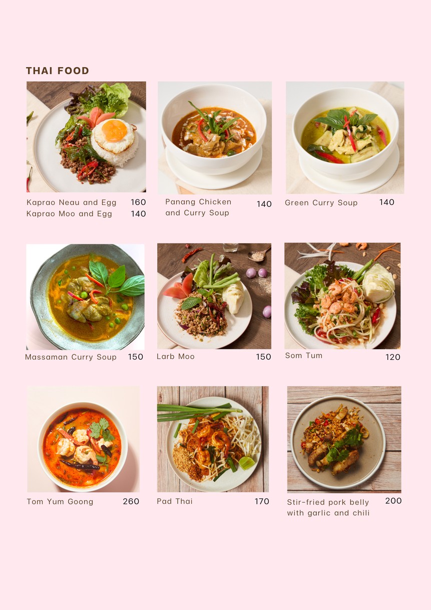 Loveme cafe and bar menu 2