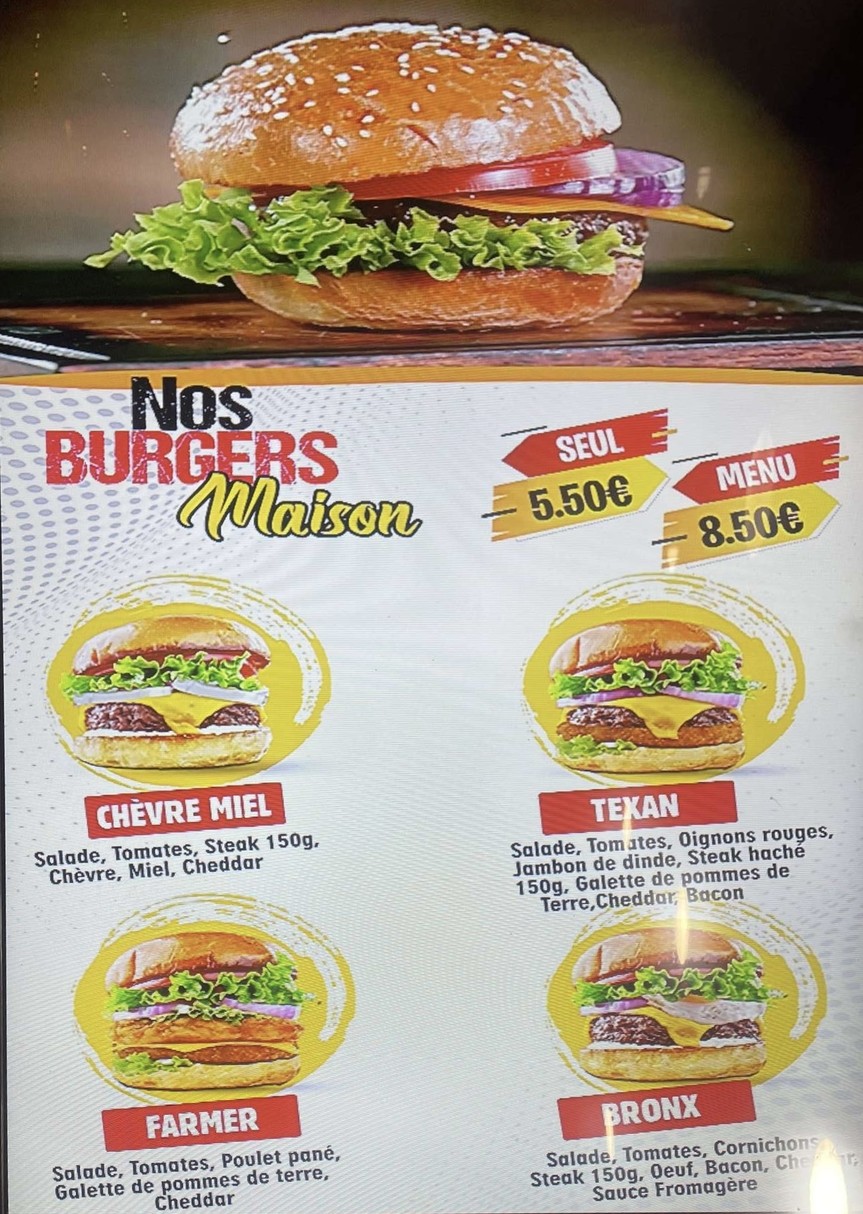 Hot Snack menu 3
