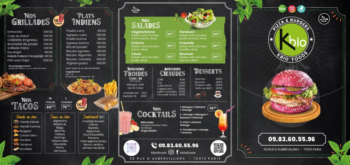 Kbio menu 2
