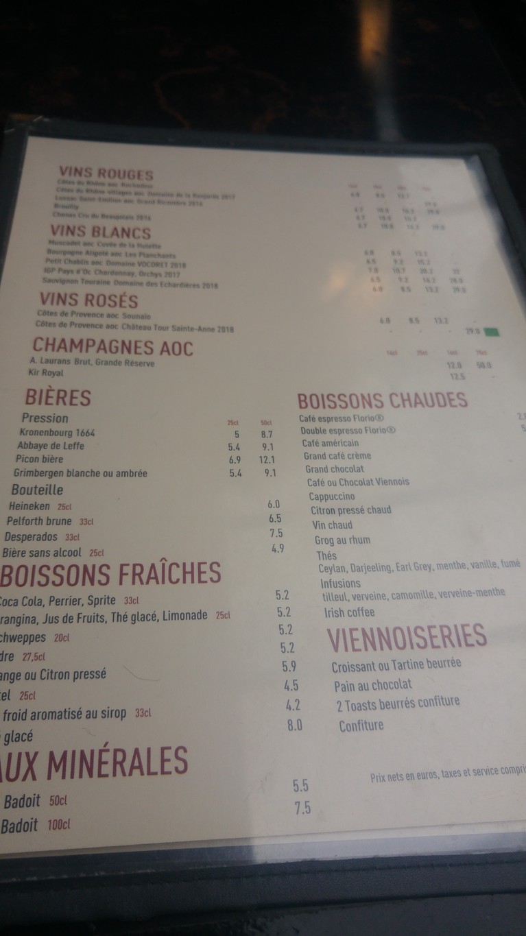 Café du Musée - CDM menu 2