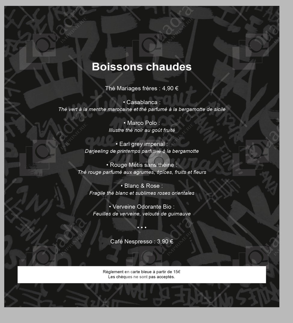 Les Grands Enfants menu 4