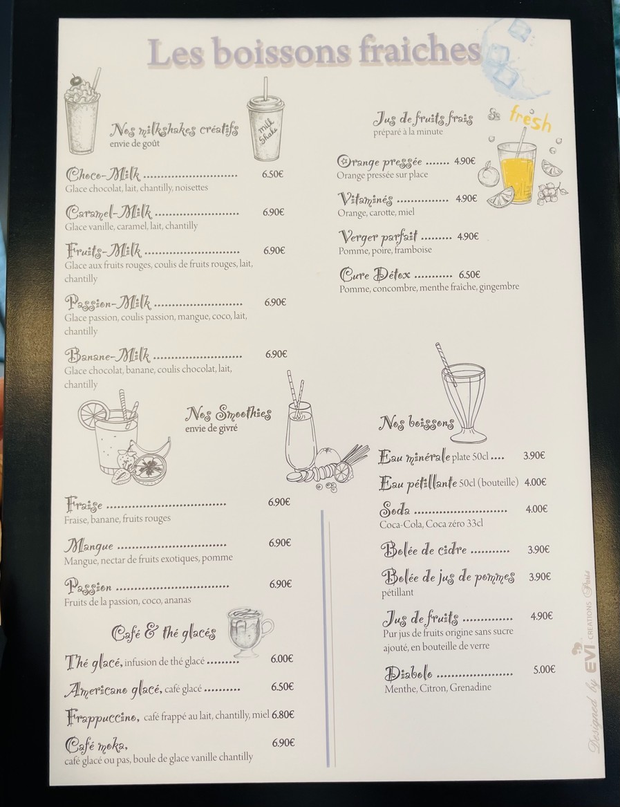La Crêperie menu 3