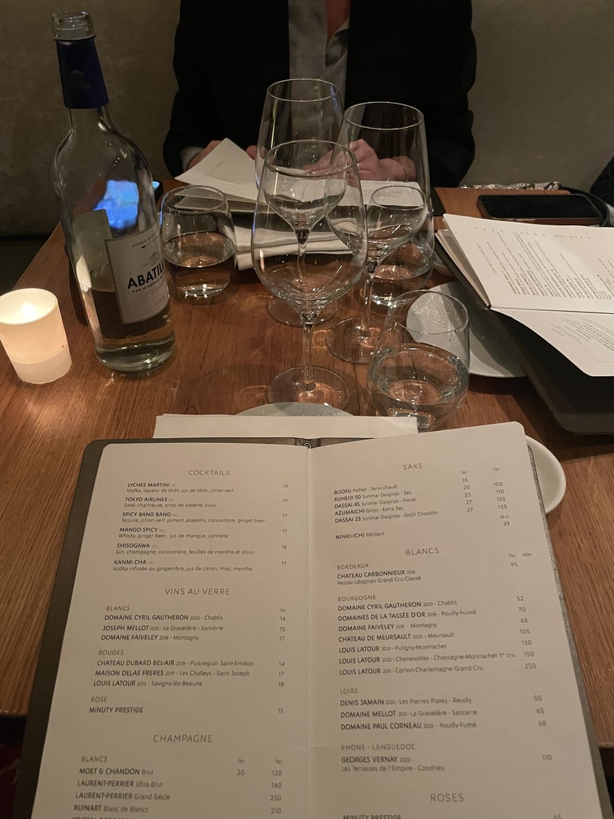 Kinugawa Rive Droite - Matignon menu 3