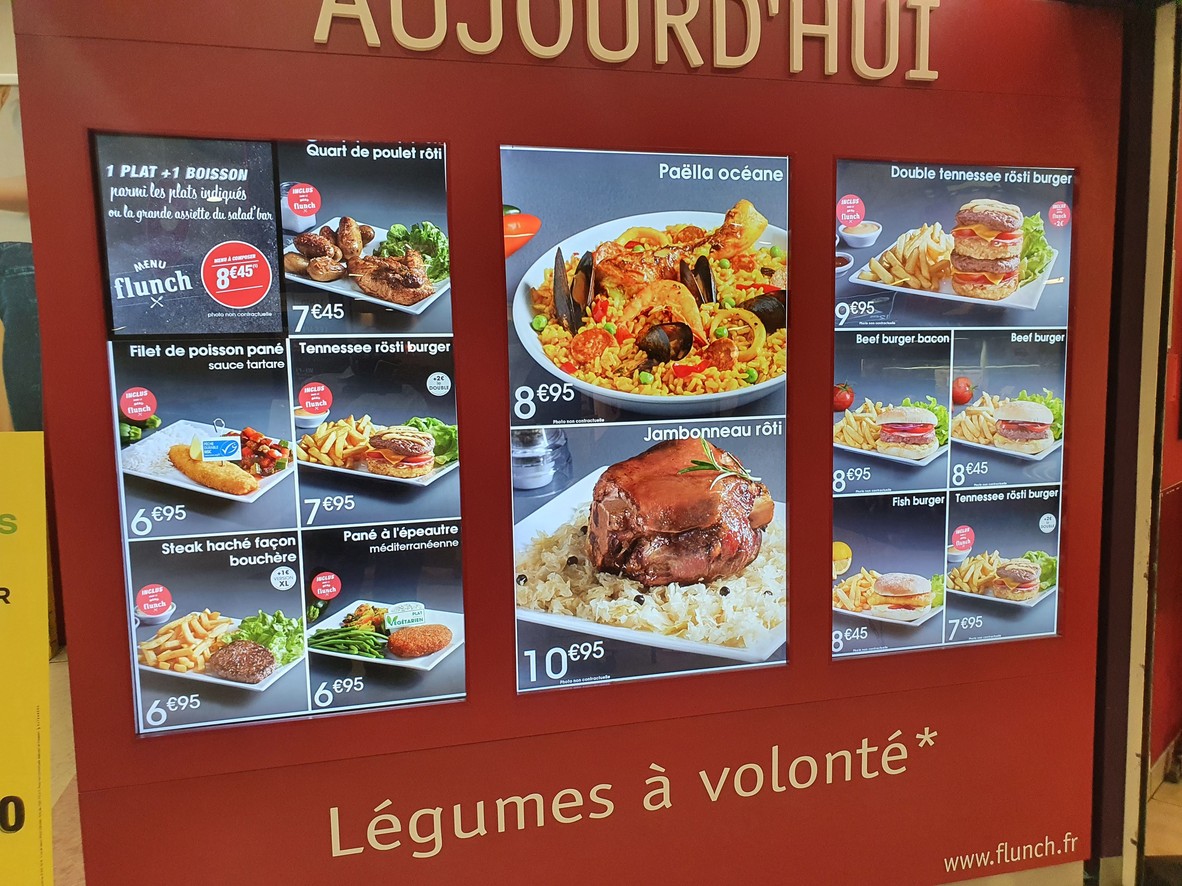 FLUNCH PARIS MONTMARTRE menu 2