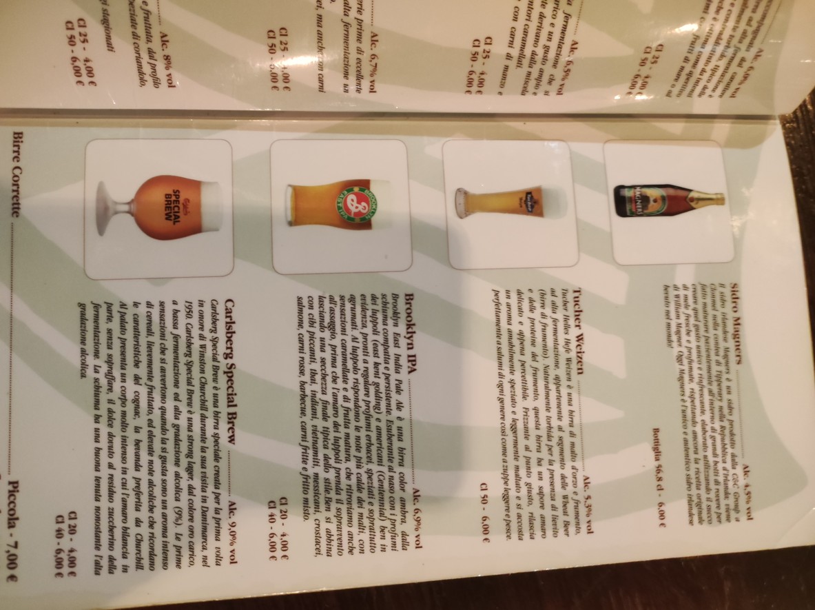 Hartigan's Irish menu 6