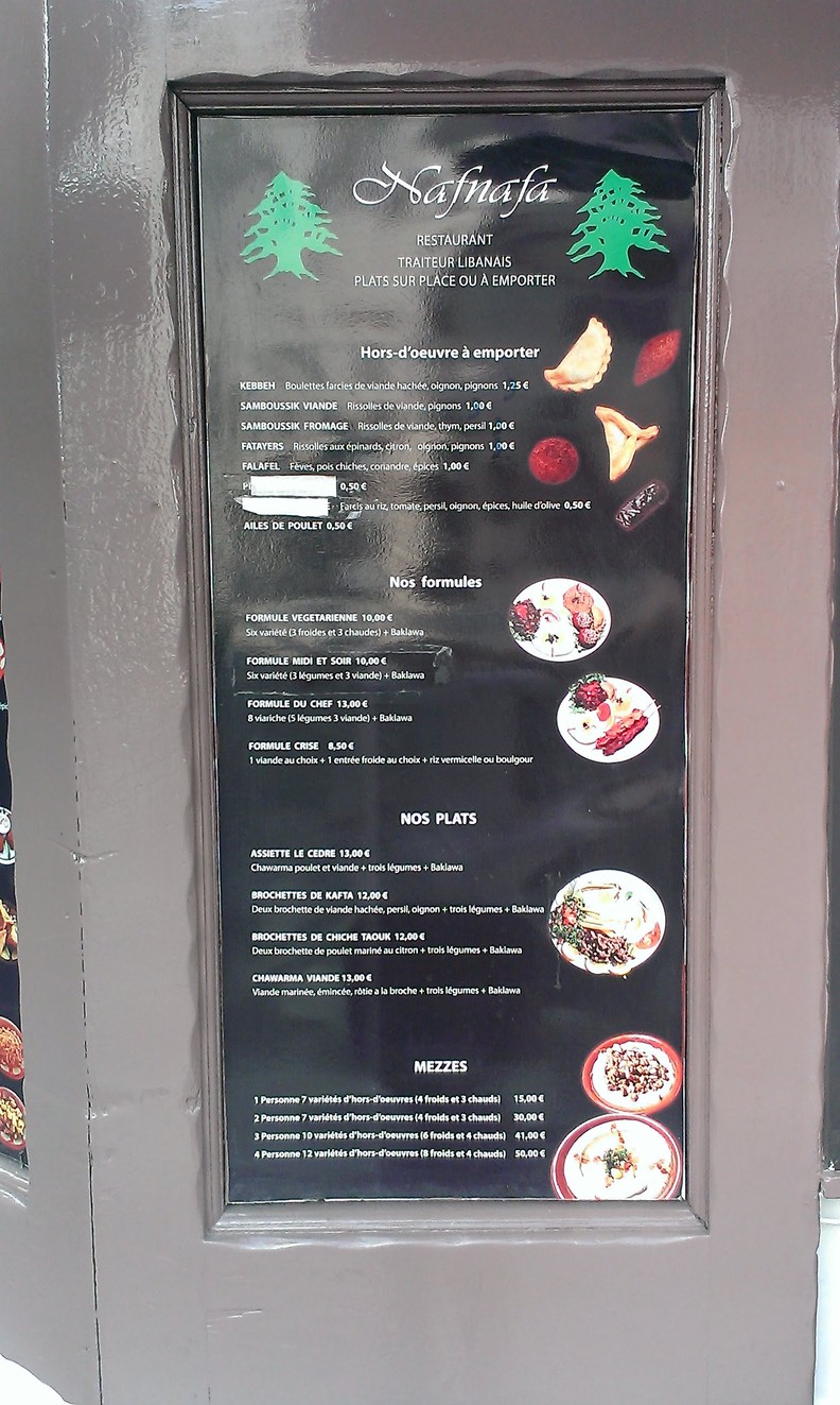 Nafnafa menu 1