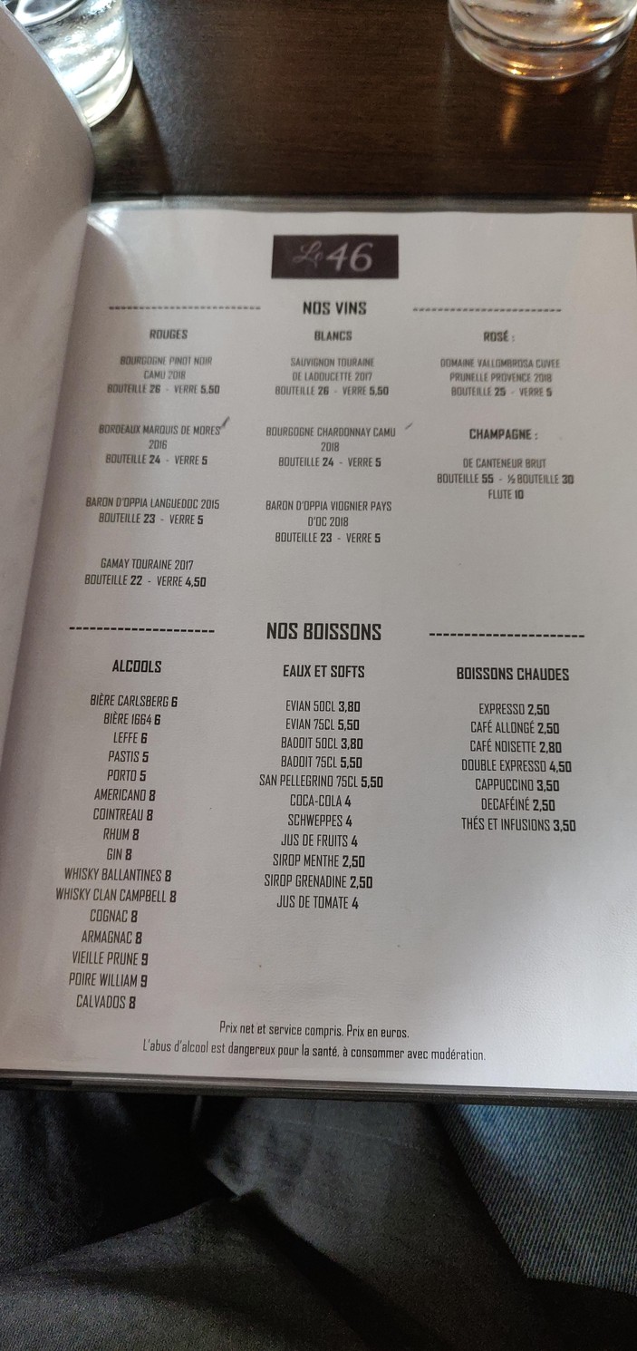 Le 46 menu 2