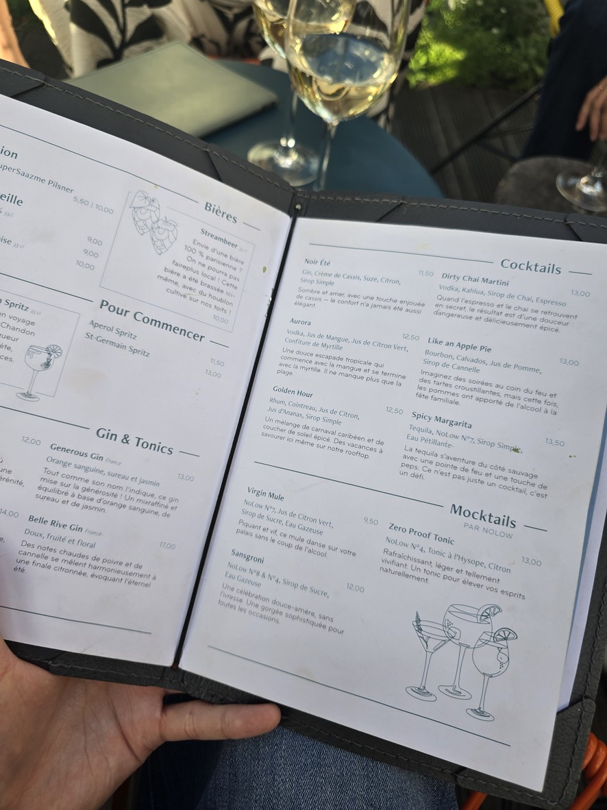 The Living Kitchen: Rooftop Restaurant and Bar by Zoku Paris menu 5