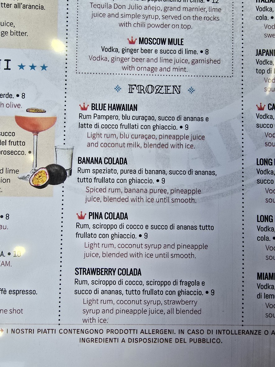 Cafe Washington menu 4