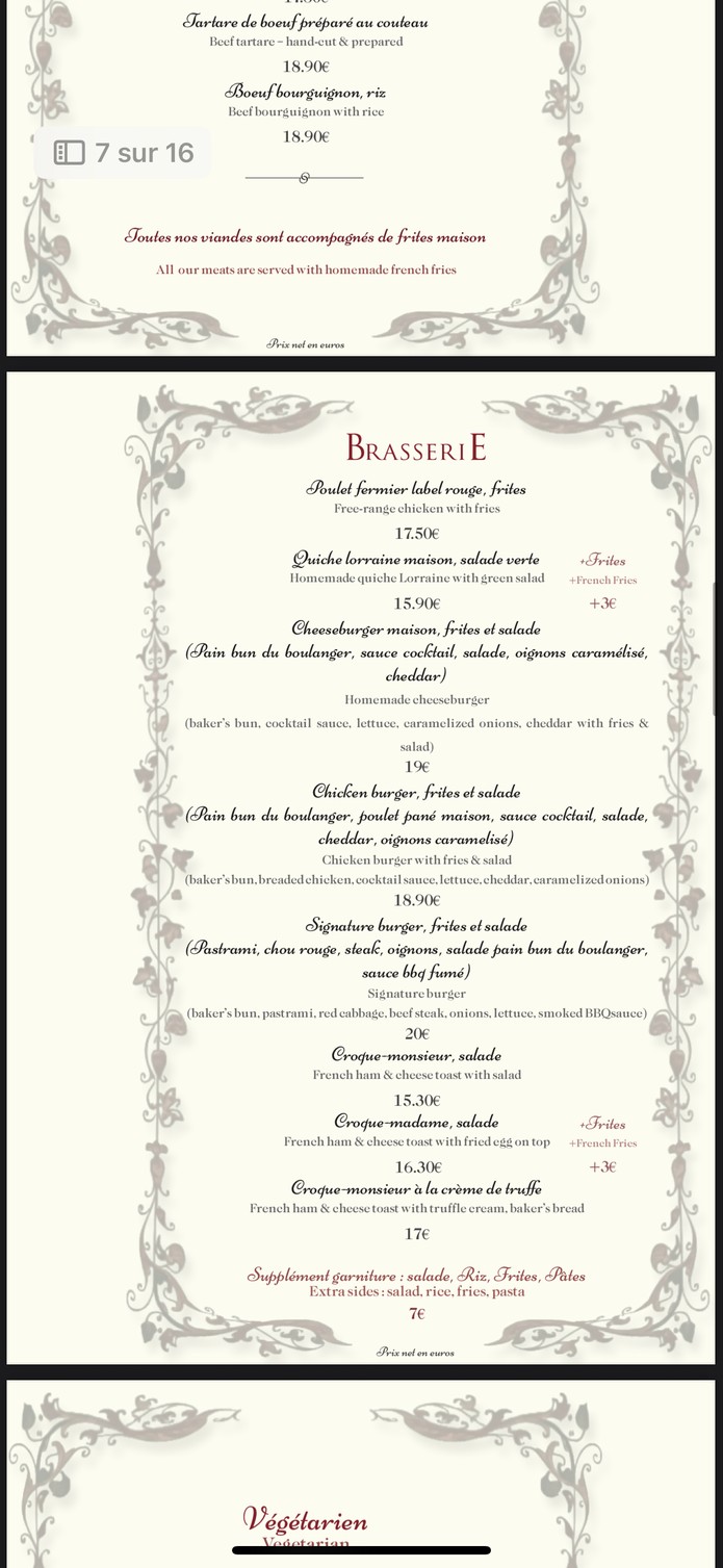 L'Estel menu 1
