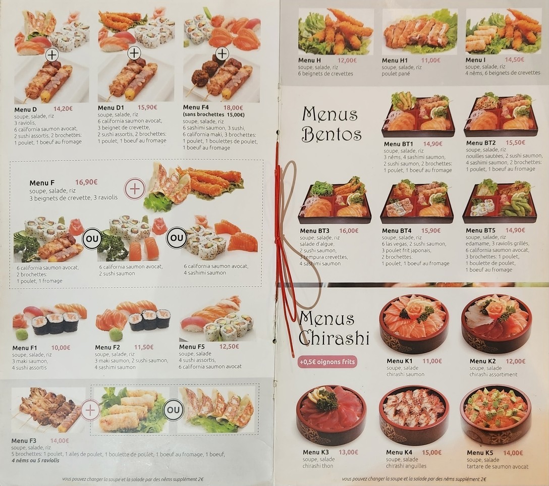 Sakura menu 1