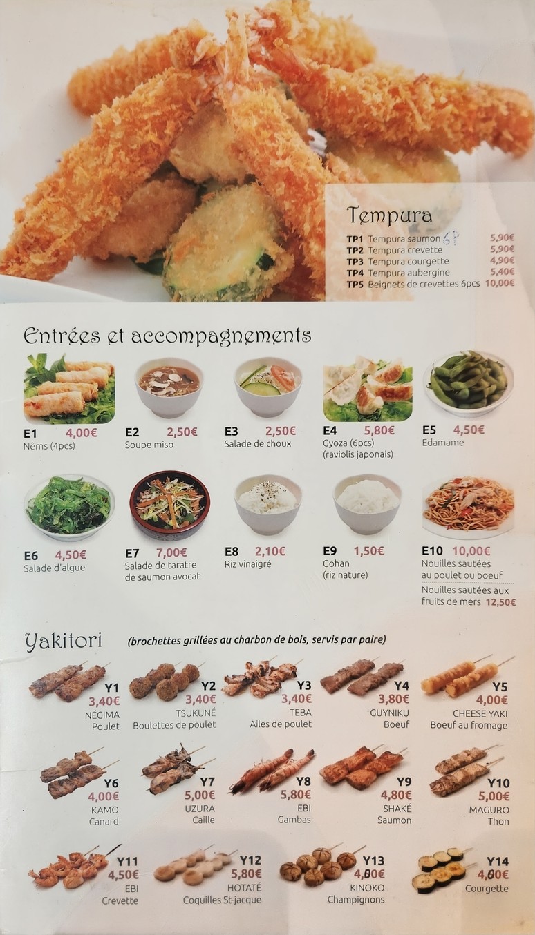 Sakura menu 3
