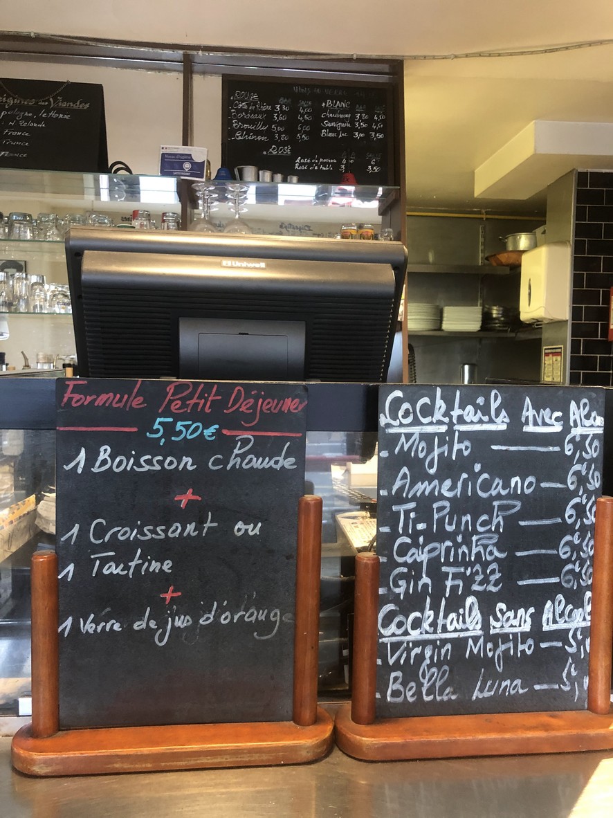 Le Va et Vient du Nord menu 1