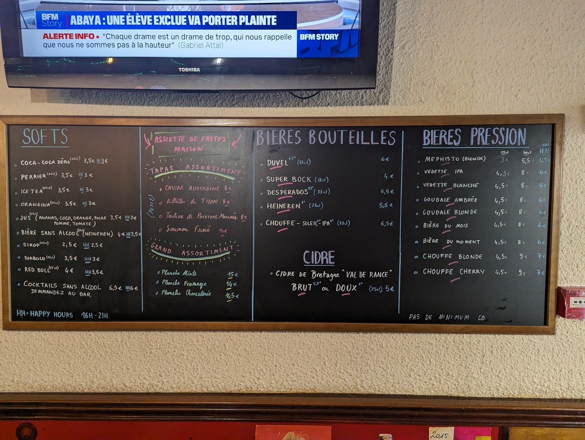 Le Papagallo menu 3
