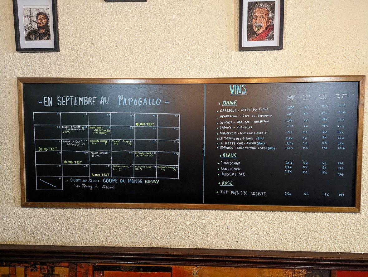 Le Papagallo menu 4