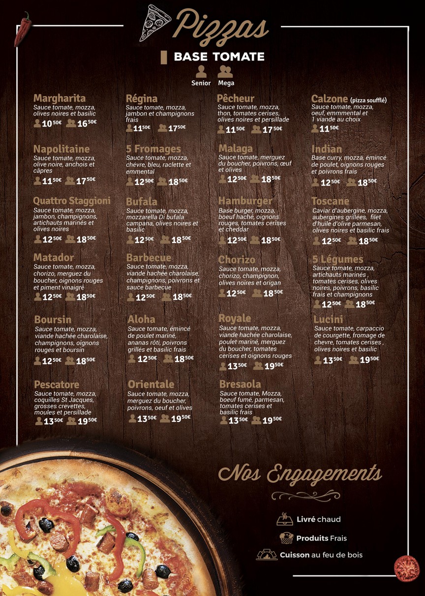 Woodiz pizza Paris 14 menu 2