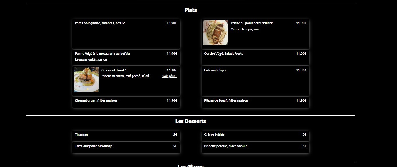 Le Conservatoire menu 2