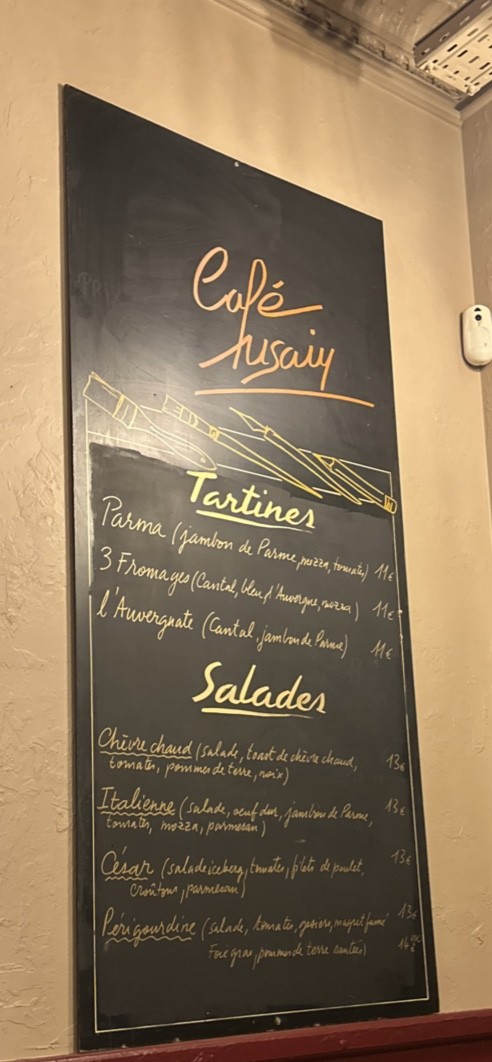 Café Fusain menu 2