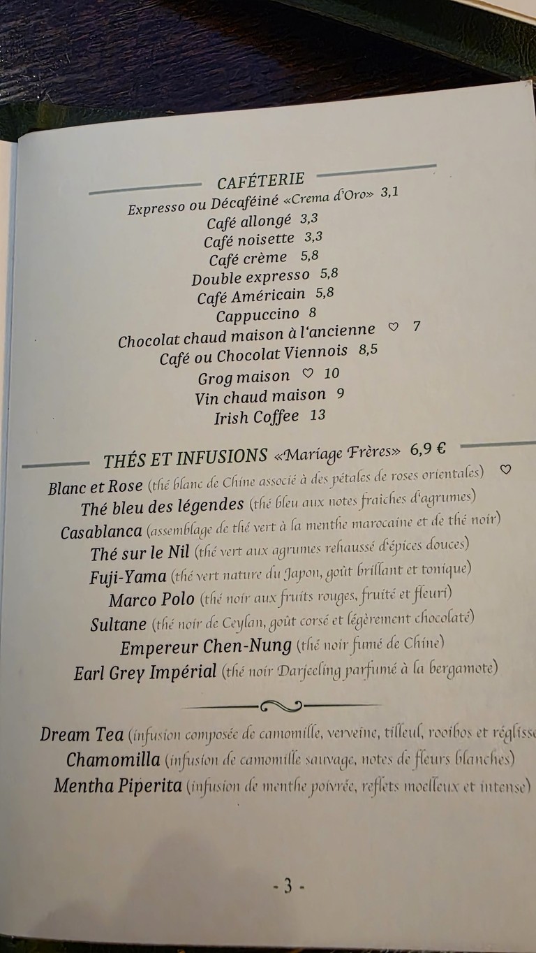 Café de la Place menu 2