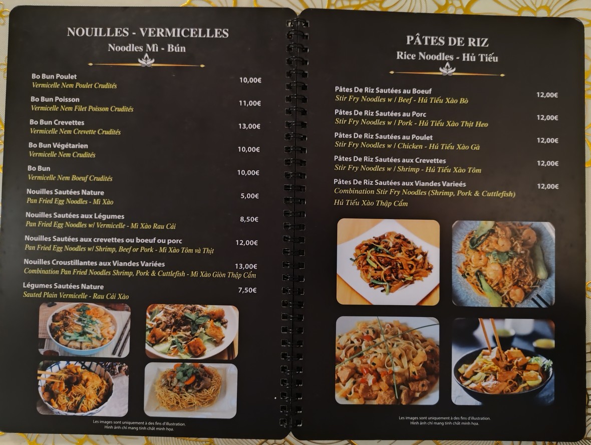 Bien Nang menu 2