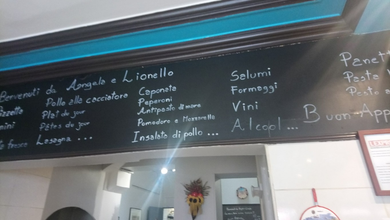 Angela e Lionello menu 1