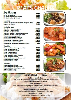 Restaurant Wasabi menu 3