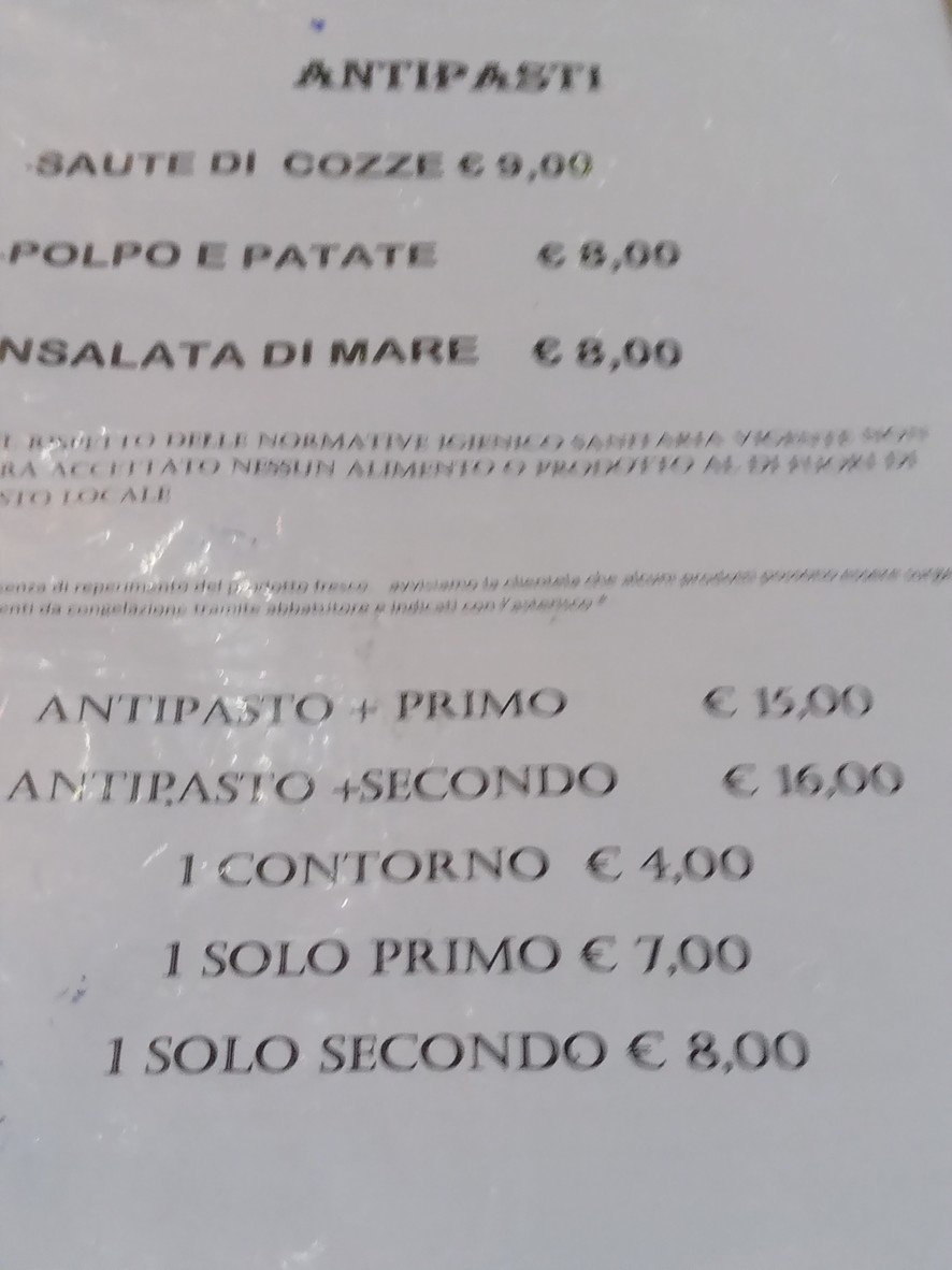 Osteria terra mare 51 menu 1