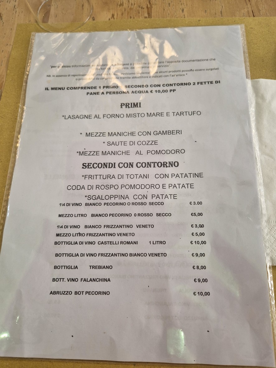 Osteria terra mare 51 menu 3