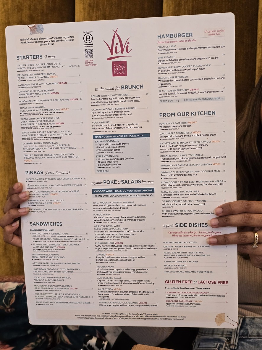 ViVi - Piazza Venezia menu 1