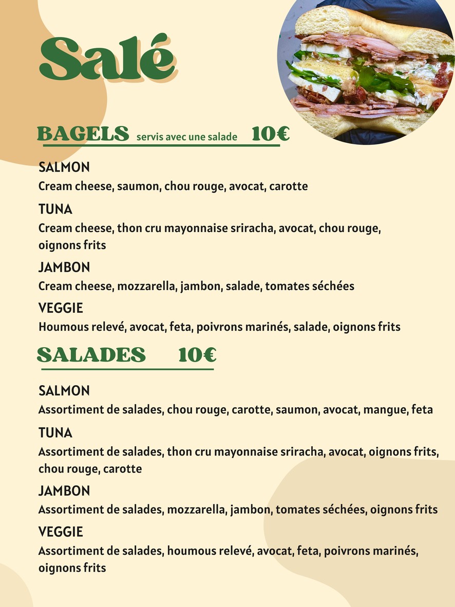 Cactus - Coffee, Lunch & Brunch - Paris 17 menu 2